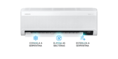 Ar-Condicionado Split High Wall Inverter Samsung WindFree Só Frio 12000 BTUs ​